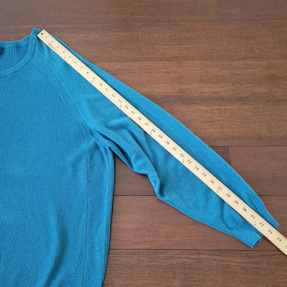 Cutter & Buck Men's Lakemont Mixed Stitch Crew Long Sleeve Sweater Size 3XB Blue - Picture 9 of 10